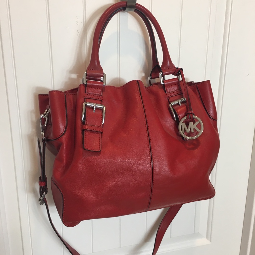 Red Michael Kors purse